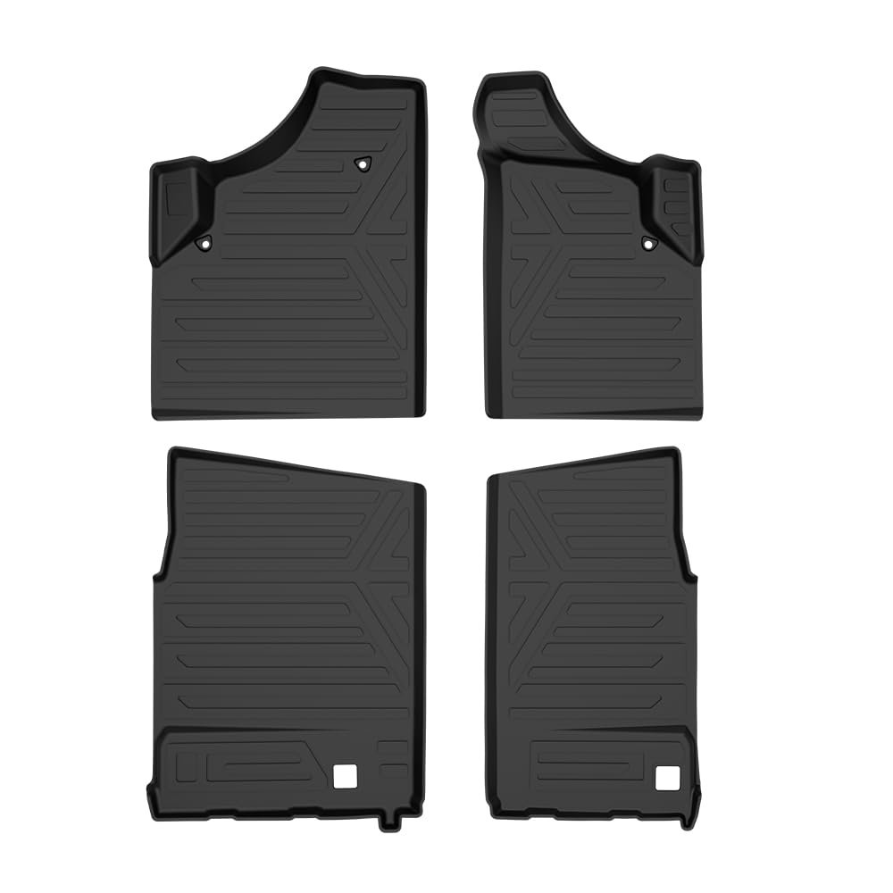 Tpe Front Floor Mat Pad Liners For Can Am Defender Max Hd7 Hd8 Hd9 Hd10 2016 2025 All Weather Protection 1st Row Cargo Mats 4