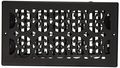 Decor Grates St612w 6-inch By 12-inch Painted Wall Register Black Textured 