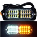 12-24v 20-led Super Bright Emergency Warning Caution Hazard Construction Waterproof Amber Strobe Light Bar With 16 Different 