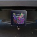 Science Fiction Space Woman And Alien Tow Trailer Hitch Cover Plug Insert