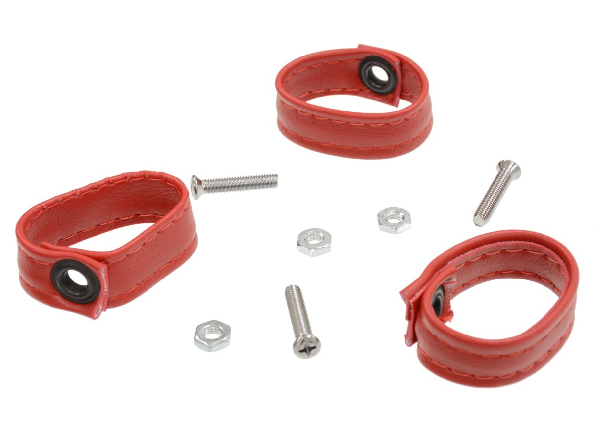 1968 To 1972 Corvette Red Storage Compartment Pull Loops Part Number 48352326