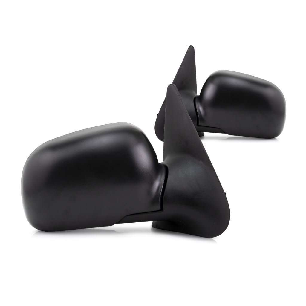 Door Mirrors Pair For Mazda B3000 1996 Driver And Passenger Side Paintable Manual Adjust Folding Non Heated Replaces Fo1321165