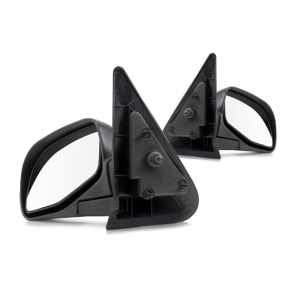 Door Mirrors Pair For Mazda B3000 1996 Driver And Passenger Side Paintable Manual Adjust Folding Non Heated Replaces Fo1321165