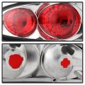 1993-2002 Chevy Camaro Chrome Bezel Euro Style Altezza Tail Light Housing Lamp Assembly Replacement Driver And Passenger Side 