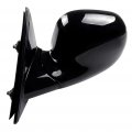 Ocpty Black Left Side Mirror Fit For 1994-1998 Chevy S10 Smooth Glass Manual Fold Non-heated