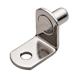 L-shaped Shelf Suport Nickel Plated 5mm 1000pcs With Hole For Screw Or Glass Insert