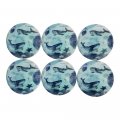 Twisted R Design Wooden Cabinet Knobs Set Of 6 Round Kitchen Bathroom Or Furniture Handles Pulls W Glossy Finish Whales Drawer 