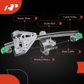 Power Window Regulator With Motor For Cadillac Cts 2003-2007 Sedan Rear Driver And Passenger Side 2-pc Set