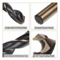 Uxcell 6pcs Jobber Drill Bits 11 5mm Black Nitride Gold Titanium Coated 4341 High Speed Steel Hss 135 Degree Split Point Twist