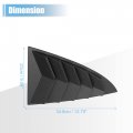 X Autohaux 1 Pair For Tesla Model 3 2017-2022 Rear Side Window Louvers Air Vent Scoop Streamline Shades Cover Blinds Decorative