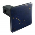 Rustic Alaska State Flag Distressed Usa Tow Trailer Hitch Cover Plug Insert 