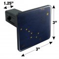 Rustic Alaska State Flag Distressed Usa Tow Trailer Hitch Cover Plug Insert