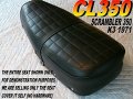 New Replacement Seat Cover Fits Cl350 K3 And Cl450 K4 1971 Honda Cl 350 450 Scrambler 156