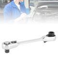 Mini Ratchet Wrench Set Reversible 72 Tooth Compact 1 4 Inch Socket For Home Diy Auto Repair Outdoor Projects