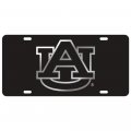 Craftique Auburn Tigers Laser Cut Black Silver Black Au License Plate Tag 