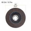 Uxcell 4 Inch Flap Disc 80 Grit Sanding Grinding Wheels Silicon Carbide Abrasive Fiber Mesh Cover 10pcs