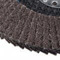 Uxcell 4 Inch Flap Disc 80 Grit Sanding Grinding Wheels Silicon Carbide Abrasive Fiber Mesh Cover 10pcs