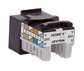 Leviton 61hom-re6 Home 6 Snap-in Connector T568a B Wiring Black 