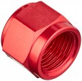 Dna Motoring Ft-1-9011-06-rd Anodized Aluminum 6-an An6 3 8 Adapter Female Flare Cap Plug Nut Fitting Red 