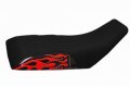 Verde Powersports Vps Seat Cover For Suzuki Quadracer Ltr450 Red Flame Atv 