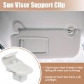 Uxcell 4pcs Sun Visor Support Clip Retainer For Mazda 3 2004-2009 No Lc6269261b77 Holder Bracket Hanger Plastic Gray Anti