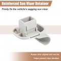 Uxcell 4pcs Sun Visor Support Clip Retainer For Mazda 3 2004-2009 No Lc6269261b77 Holder Bracket Hanger Plastic Gray Anti