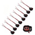 Fuel Injector Connector 8 Pcs S824 Pigtail Connectors Wire Replace 15306318 For Gm Ford Dodge Ls2 Ls3 Ev6 Ev14 5 In Harness 