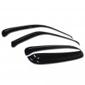 R L Racing Smoke Sun Rain Guard Deflector Window Visors For 2007-2014 Chevy Silverado Crew Cab 