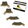 Caltric Front And Rear Sintered Brake Pads Compatible With Honda Crf250 Crf250r Crf250x 2004-2018