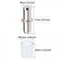 Uxcell Shelf Bracket Peg 5x17mm Nickel Plated Holder Support Rubber Sleeves 100 Pcs