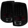 Waltyotur Replacement For 2009-2018 Dodge Ram Driver Side Passenger Tail Light Assembly Black Pair Rear Brake