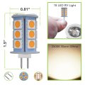 Leisure Led 2pcs G4 Bulbs Jc Bi-pin Base 18 Light 2w 12v Dc 20w-30w T3 Halogen Bulb Replacement Rv Camper Trailer Motorhome 5th