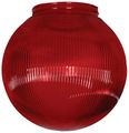 Red Replacement Globe For String Lights 3211-51630 Prismatic Round Plastic Decorative Accent Lighting Outdoor Patio Modern 