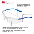 3m Safety Glasses Virtua Sport Ccs 20 Pack Ansi Z87 Anti-fog Anti-scratch Clear Lens Blue Frame Corded Ear Plug Control System