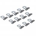 The Rop Shop 12-pack 3 8 Steel D Rings Clips Tie Down Trailer Truck Chain Anchor Bolt On