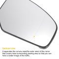 Car Rearview Right Passenger Side Mirror Glass Replacement W Backing Plate Heated White For Honda Civic 2012-2017