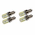 Hqrp 4-pack E12 Base 64 Smd3014 Led Bulbs Ac 110v Cool White Compatible With Ge General Electric Kenmore Sears Refrigerator