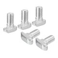 30pcs T-slot Bolts M8 X 16mm Hammer Head Bolt T Screw Drop-in Stud For 4040 Series Aluminum Extrusion Profile Carbon Steel 
