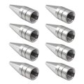 8 Pack Silver Long Spiked Wheel Tires Valve Stem Caps Metal Thread Kit For 2015-2016 Ford Focus