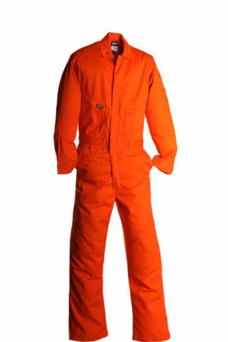 Lapco Cvfrd7or-6xl Xt Lightweight 100-percent Cotton Flame Resistant Deluxe Coverall Orange 6x-large Extra Tall