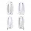 Carbhub Door Handle Set Fit For 1999-2007 Silverado Series White Driver Side Passenger Replace Gm1310129 Gm1311147 19356468 