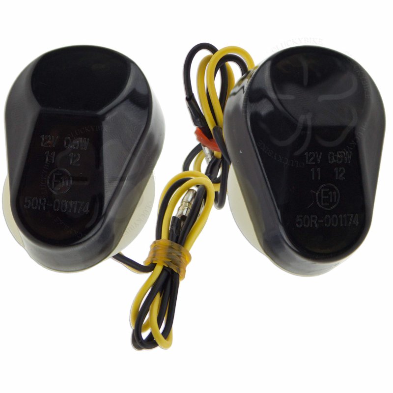 Led Turn Signal Flush Mount For Yamaha Kawasaki Yzf R6 Ninja Light Blinker Smoke