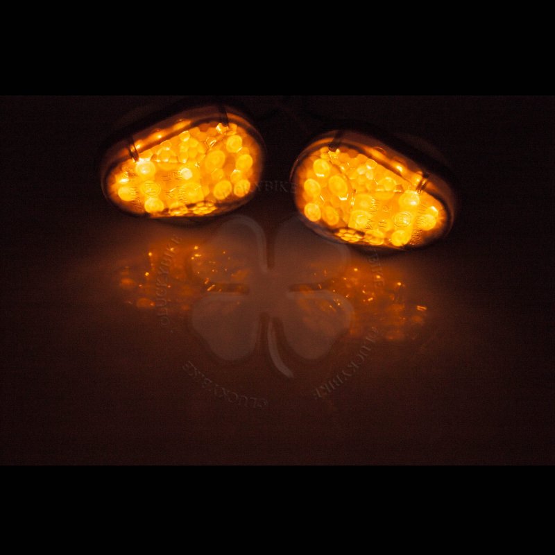 Led Turn Signal Flush Mount For Yamaha Kawasaki Yzf R6 Ninja Light Blinker Smoke