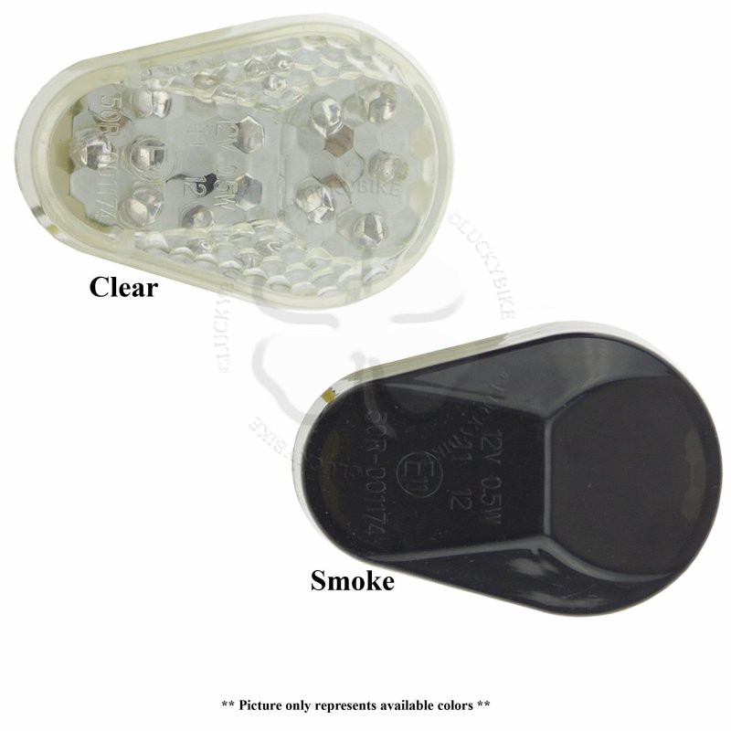 Led Turn Signal Flush Mount For Yamaha Kawasaki Yzf R6 Ninja Light Blinker Smoke