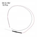 Uxcell 10pcs Prewired 0805 Purple Surface Mounted Devices Led Light Emitting Diode Dc 6-18v Micro Wired Soldered Mini Lights