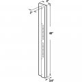 Prime-line U 10896 Door Jamb Reinforcement White
