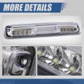 Auto Dynasty 3d Led Bar High Mount Chrome Third 3rd Tail Brake Light Cargo Lamp Compatible With Chevy Silverado Gmc Sierra