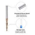 Uxcell Tapered Ball Nose End Mill Tisin Coated Solid Carbide 2 Flute Spiral Milling Cutter 1 5mm Radius 3mm Diameter 6mm Shank
