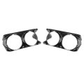 Hecasa Pair Headlight Bezel For 1968-1982 Chevy Chevrolet C3 Corvette Headlamp Cover Plastic Abs Black Driver Passenger Side 