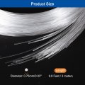 Meccanixity 50pcs 9 8ft Pmma Mixed Fiber Optic Cable Strands 0 03 Inch Side Glow Led Illumination Crystal Cables Car Atmosphere
